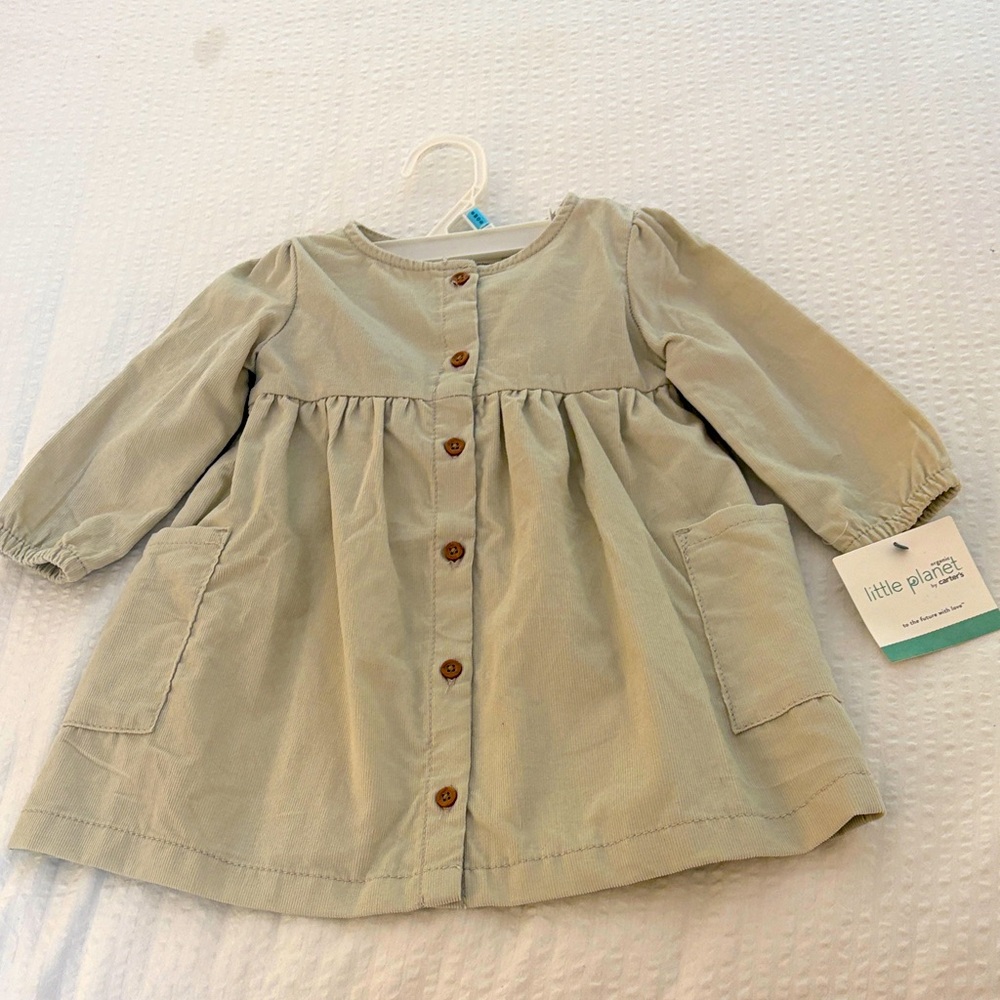 Little Planet by Carter’s Organic Cotton Corduroy Dress & Bloomers